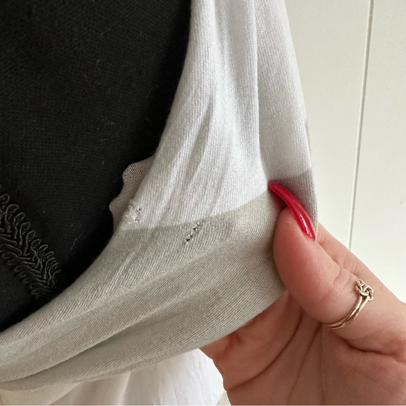 JAYGODFREY Grey and White Horizontal Striped Maxi Dress - Picture 9 of 14